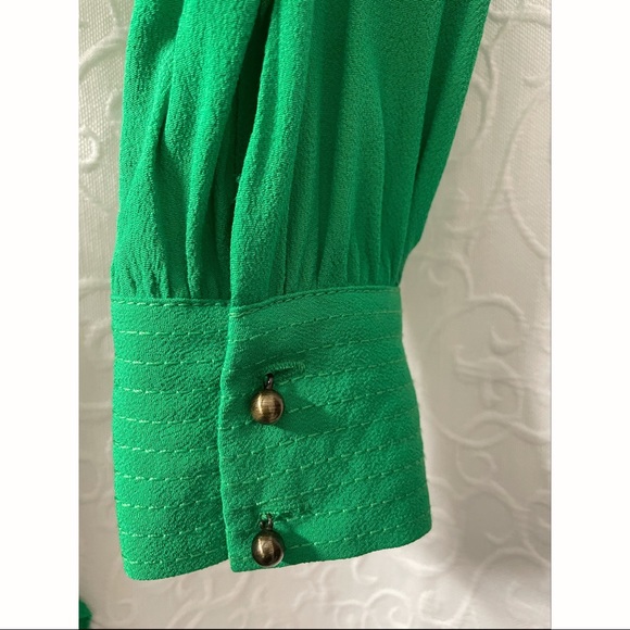 NWT Banana Republic Green Tie Dress - Size 0 - Picture 4 of 4